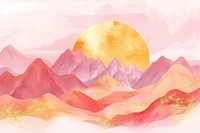 Background of mountain backgrounds outdoors painting.