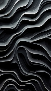 Black wave bas relief pattern transportation backgrounds repetition.