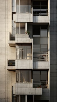 Architecture building balcony facade.