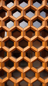 Architecture building pattern honeycomb.