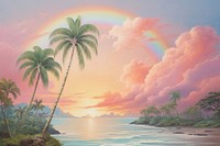 Landscape outdoors painting tropical.