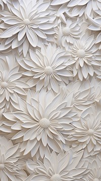  Flower wallpaper pattern relief. AI generated Image by rawpixel.