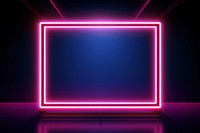 Geometric frame neon background light illuminated electronics. AI generated Image by rawpixel.