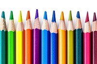 Color pencils backgrounds order line.