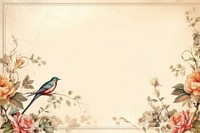 Illustration of bird frame backgrounds painting pattern.