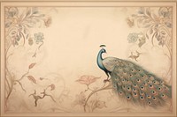 Illustration of peacock frame art backgrounds painting.