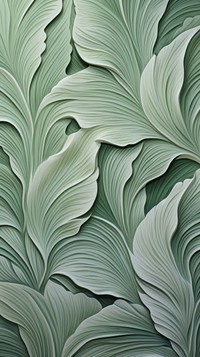 Leaf bas relief pattern plant green art.