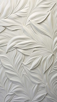 Leaf bas relief pattern white art backgrounds.