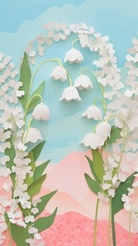  Lily of the valley outdoors blossom flower. AI generated Image by rawpixel.
