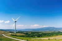 Energy windmill outdoors turbine. 