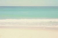 Turquoise beach backgrounds outdoors horizon.