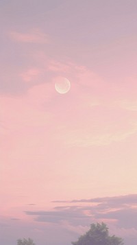 Esthetic pink sky landscape wallpaper astronomy outdoors nature.