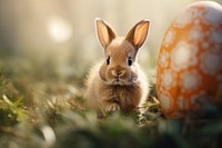 Easter egg animal rodent mammal. AI generated Image by rawpixel.