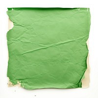 Green paper backgrounds white background.