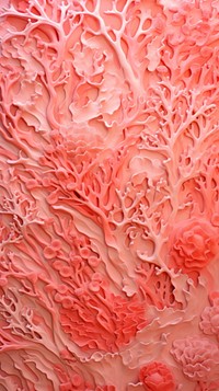 Pink coral reef bas relief pattern art backgrounds freshness.