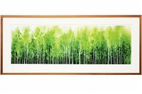 Green forest painting nature bamboo.