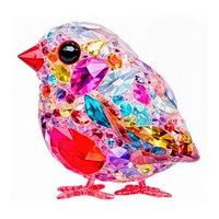 Bird white background celebration accessories. AI generated Image by rawpixel.