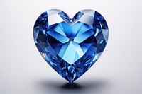 Blue heart gemstone jewelry diamond.