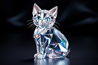 Cat crystal gemstone jewelry.