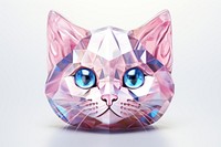 Cat head gemstone jewelry animal.