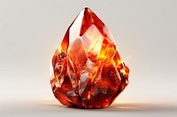 Fire shape gemstone jewelry crystal.