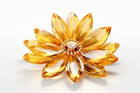 Yellow daisy gemstone jewelry flower.