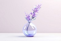 Lavander lavender flower glass.