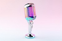 Microphone white background technology toothbrush.