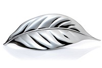 Leaf Chrome material jewelry silver shiny.