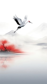 Flying animal bird landscape.