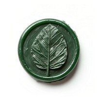 Letter Seal Wax Stamp of leaf jewelry plant green.