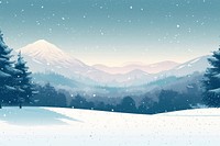 Japan winter landscape mountain outdoors.