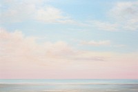  Beach sky outdoors painting. AI generated Image by rawpixel.