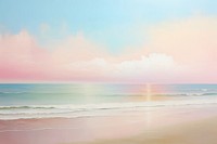  Beach sky landscape outdoors. AI generated Image by rawpixel.