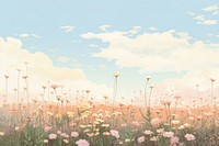  Meadow flower backgrounds grassland. AI generated Image by rawpixel.