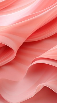 A pink candy folded paper artfully arranged on a table backgrounds abstract curve.