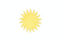 Sun logo sky white background.