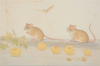 Mice painting animal mammal.