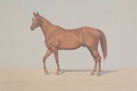 Horse painting animal mammal.