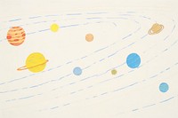 Solar system painting astronomy space.