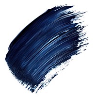 Pastel dark blue brush stroke paint white background abstract.