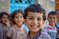 Middle eastern kids child smile happy.