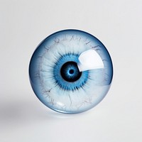 Single blue eyeball accessories porcelain accessory.