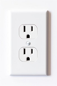 A White Electrical Outlet electrical outlet electricity technology.