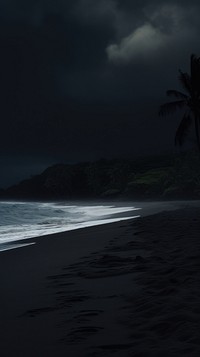 Beach outdoors horizon nature. AI generated Image by rawpixel.