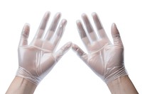 Medical gloves finger white hand.