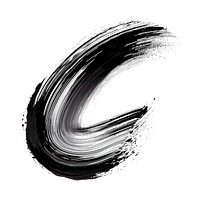 Soft wave brush stroke white background monochrome abstract.