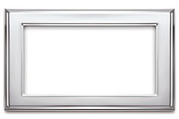 Rectangle frame chrome material backgrounds silver shape.