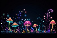 Mushroom border outdoors pattern nature. AI generated Image by rawpixel.