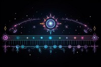 Astrology border light line illuminated. AI generated Image by rawpixel.